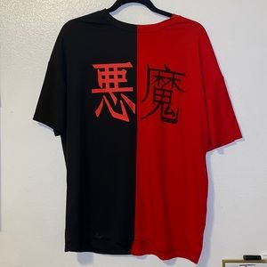 Shein oversized graphic tee